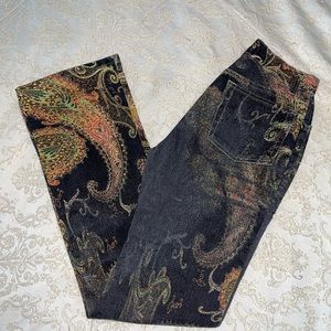 ROBERTO CAVALLI MAIN LINE PAISLEY PANTS